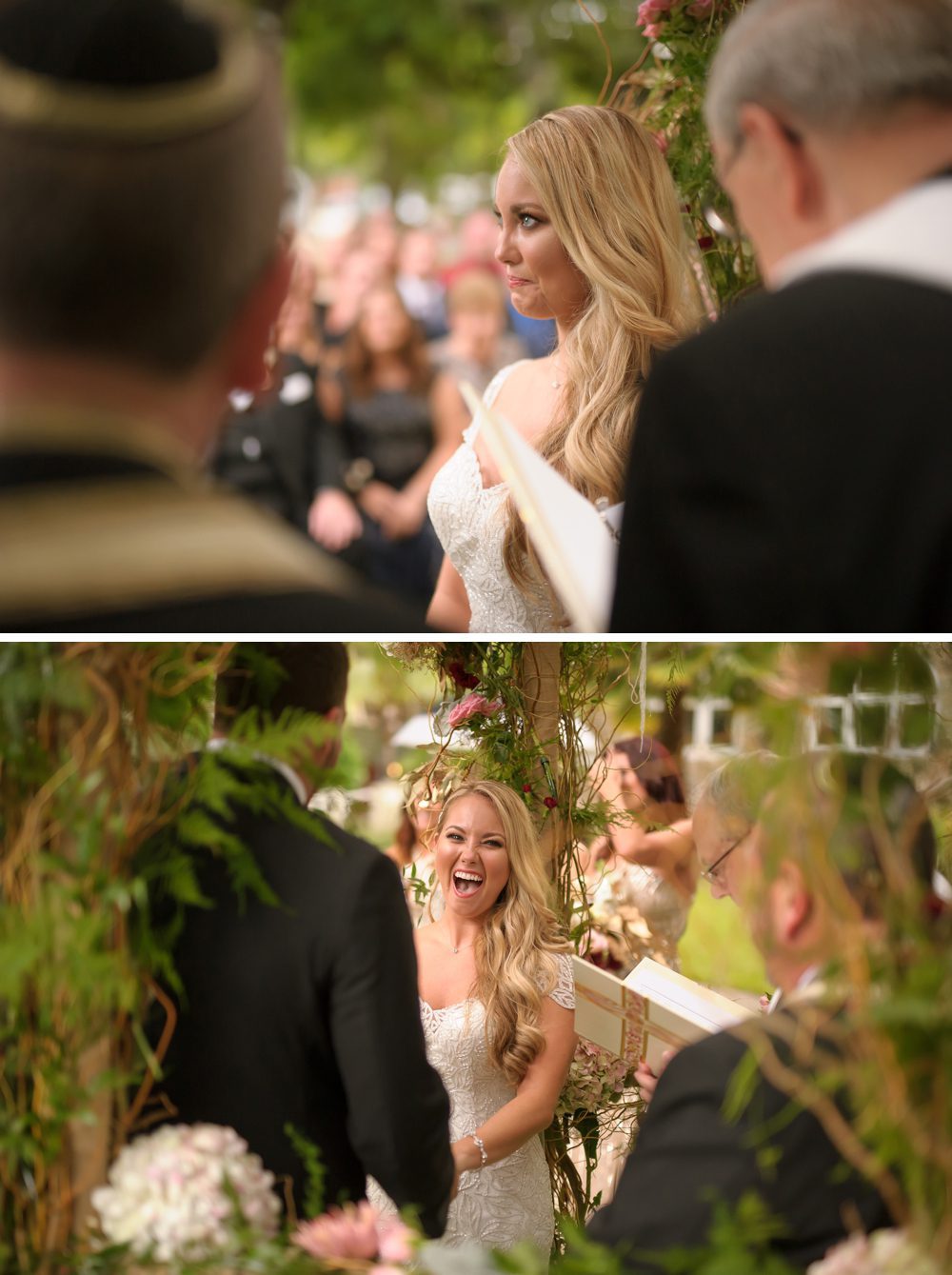 Bride excited to say I DO Poirier Wedding Photography