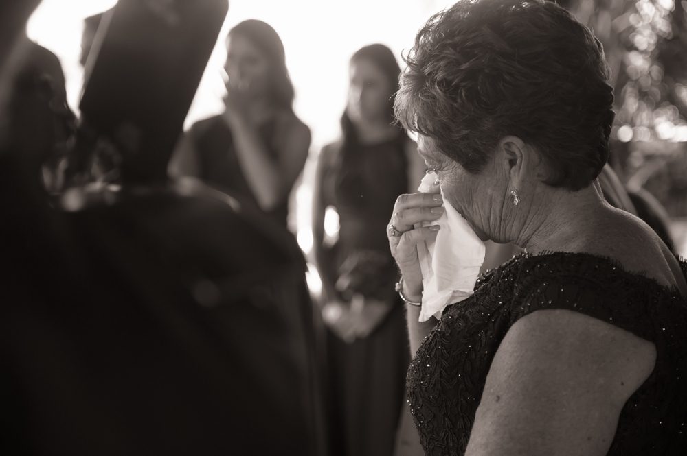 Black and white candid moment at Wanderers club wedding
