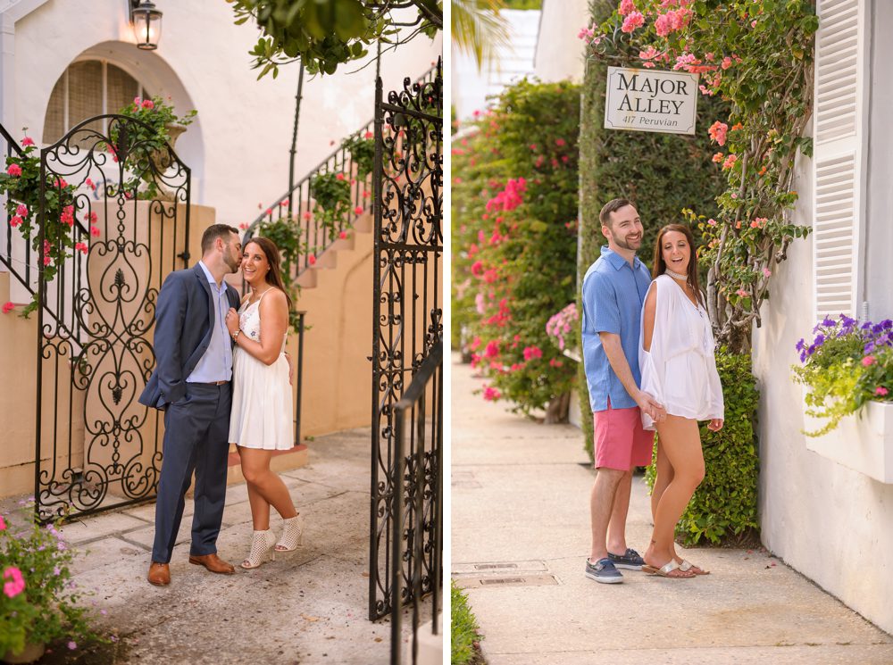 Engagement shoot in Worth Ave Palm Beach