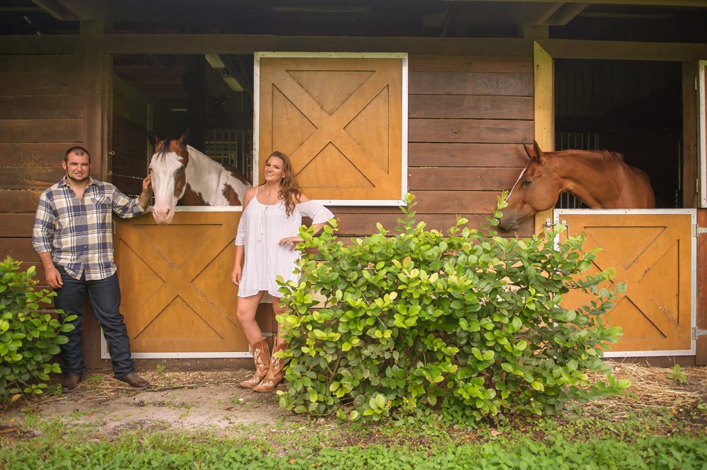 Country themed engagement shoot in Palm Beach
