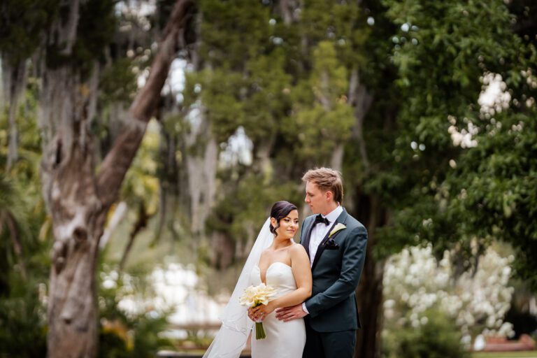 Bride + Groom portraits at Oxford Exchange Tampa